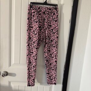 Women’s Pink Leopard Print Leggings